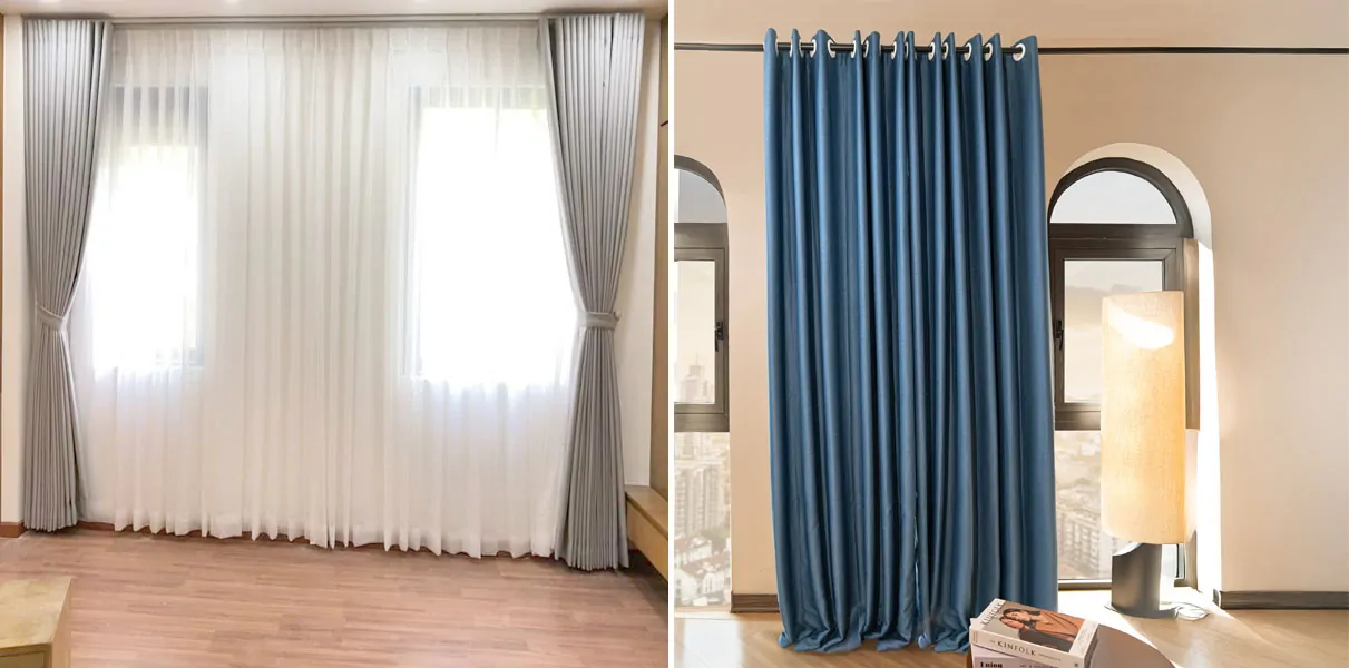 So Sánh Rèm Cầu Vồng Và Rèm Vải - Nên Chọn loại Rèm Nào So Sánh Rèm Cầu Vồng Và Rèm Vải - Nên Chọn loại Rèm Nào