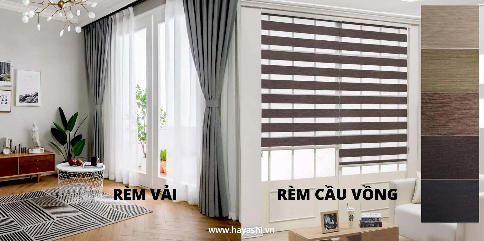 So Sánh Rèm Cầu Vồng Và Rèm Vải - Nên Chọn loại Rèm Nào So Sánh Rèm Cầu Vồng Và Rèm Vải - Nên Chọn loại Rèm Nào